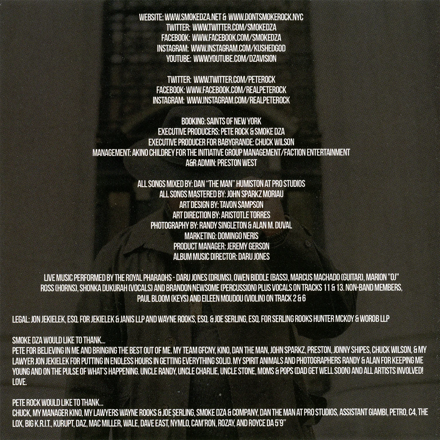 Smoke DZA & Pete Rock 'Dont Smoke Rock' — ALANMICHAELDUVAL.COM